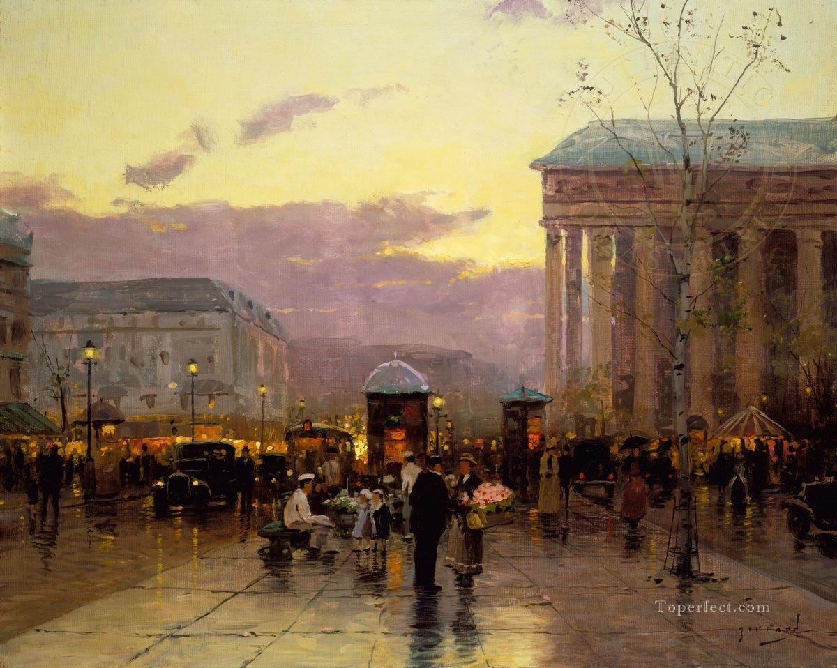 Rainy Dusk Paris TK cityscape Oil Paintings